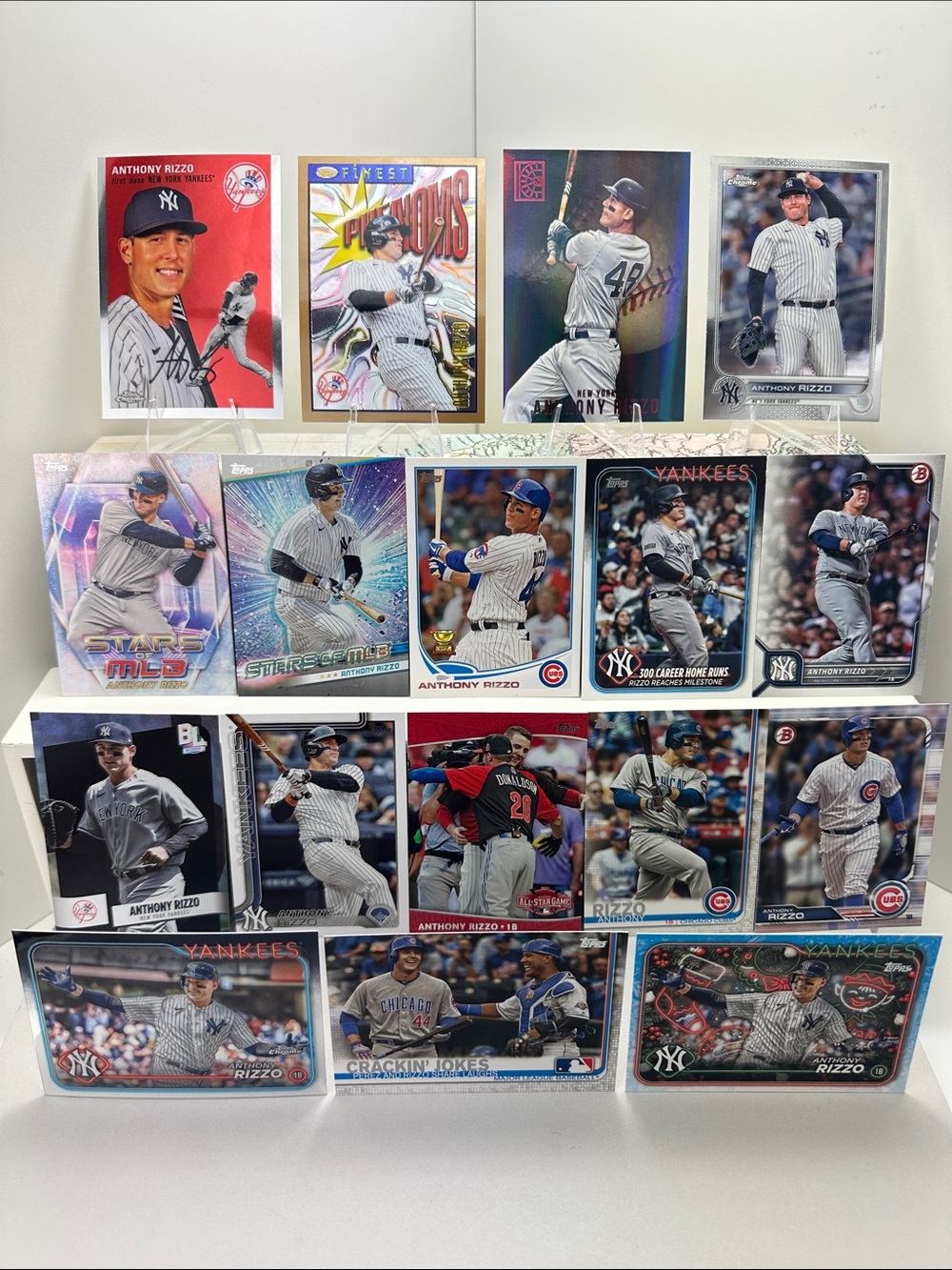 Anthony Rizzo lot of 17 (Cubs, Yankees)